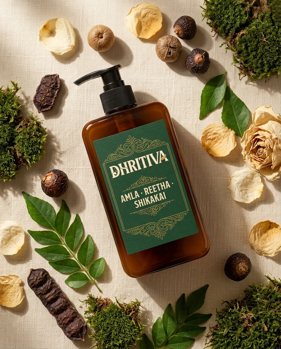 Dhritiva Amla Reetha Shikakhi Shampoo